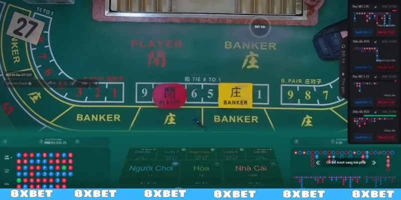 Bí kíp luật cơ bản Baccarat của 8XBET